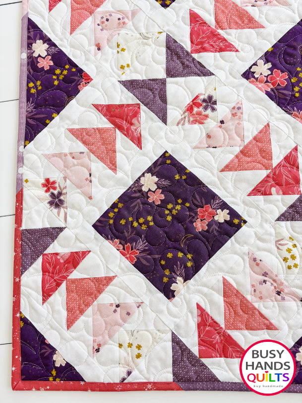 Handmade Harmony Baby - Table - Wall Hanging - Quilt in Moonchild