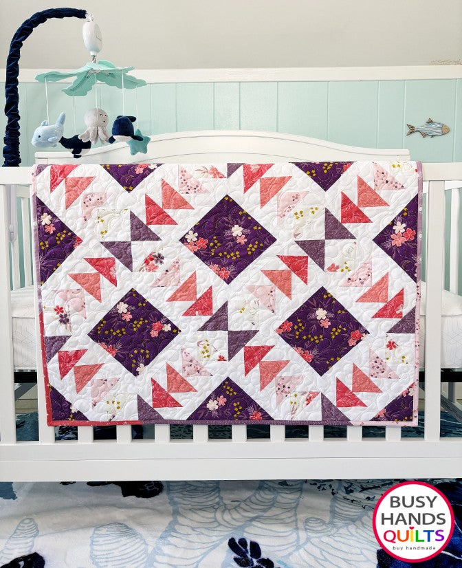 Handmade Harmony Baby - Table - Wall Hanging - Quilt in Moonchild