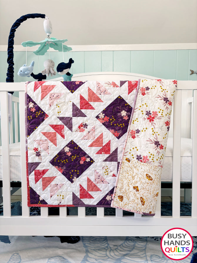 Handmade Harmony Baby - Table - Wall Hanging - Quilt in Moonchild