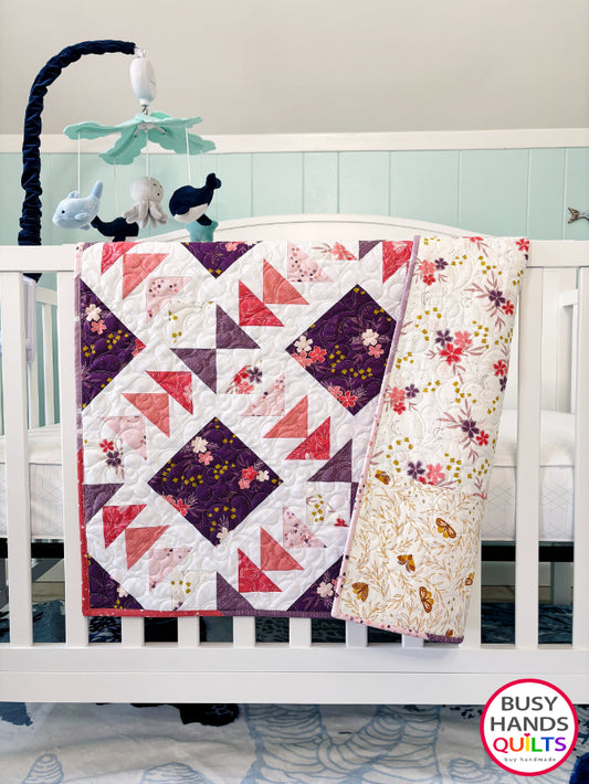 Handmade Harmony Baby - Table - Wall Hanging - Quilt in Moonchild