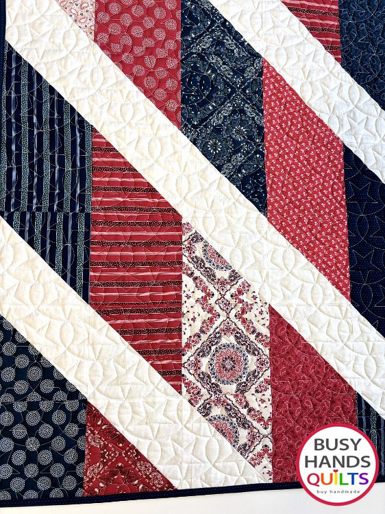 Handmade Journey Throw Quilt in Hudson