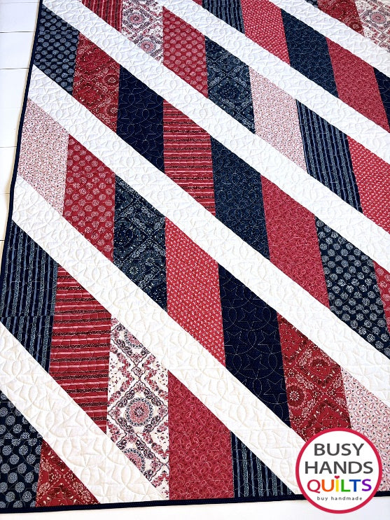 Handmade Journey Throw Quilt in Hudson