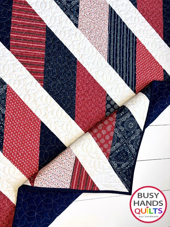 Handmade Journey Throw Quilt in Hudson