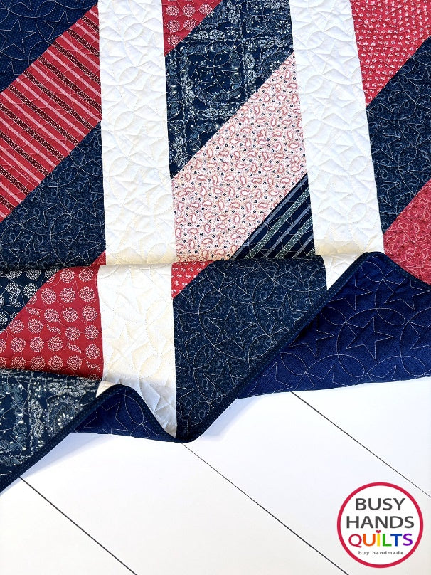 Handmade Journey Throw Quilt in Hudson