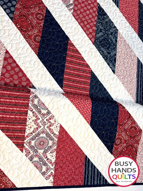 Handmade Journey Throw Quilt in Hudson