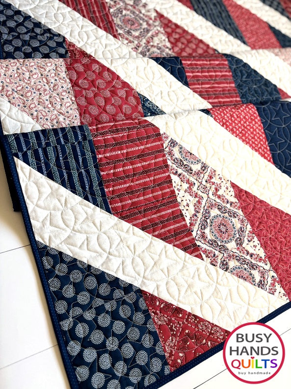 Handmade Journey Throw Quilt in Hudson