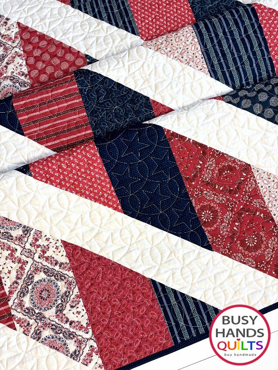 Handmade Journey Throw Quilt in Hudson