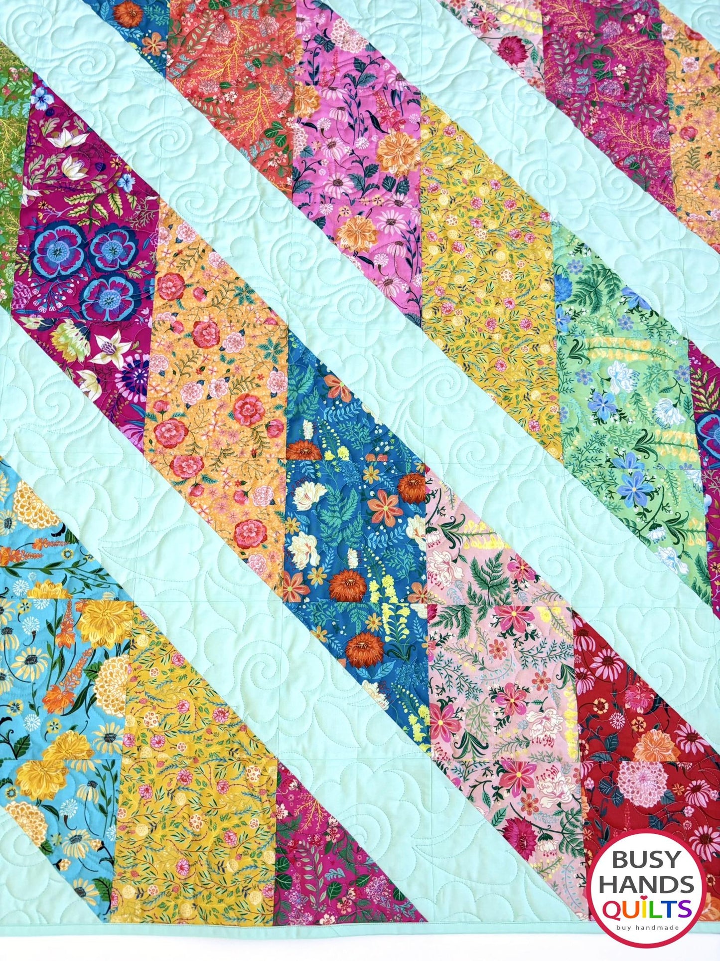 Handmade Journey Lap Quilt in Faraway Florals