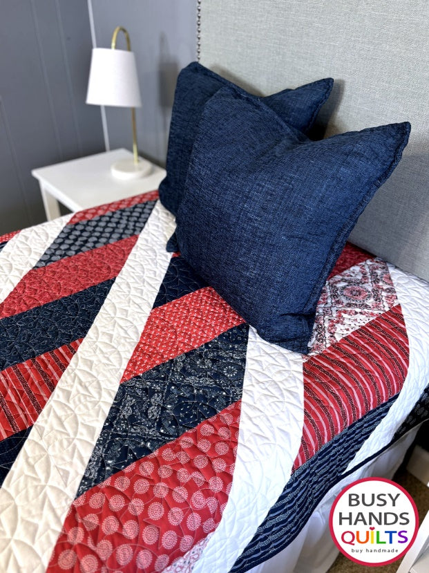 Handmade Journey Throw Quilt in Hudson