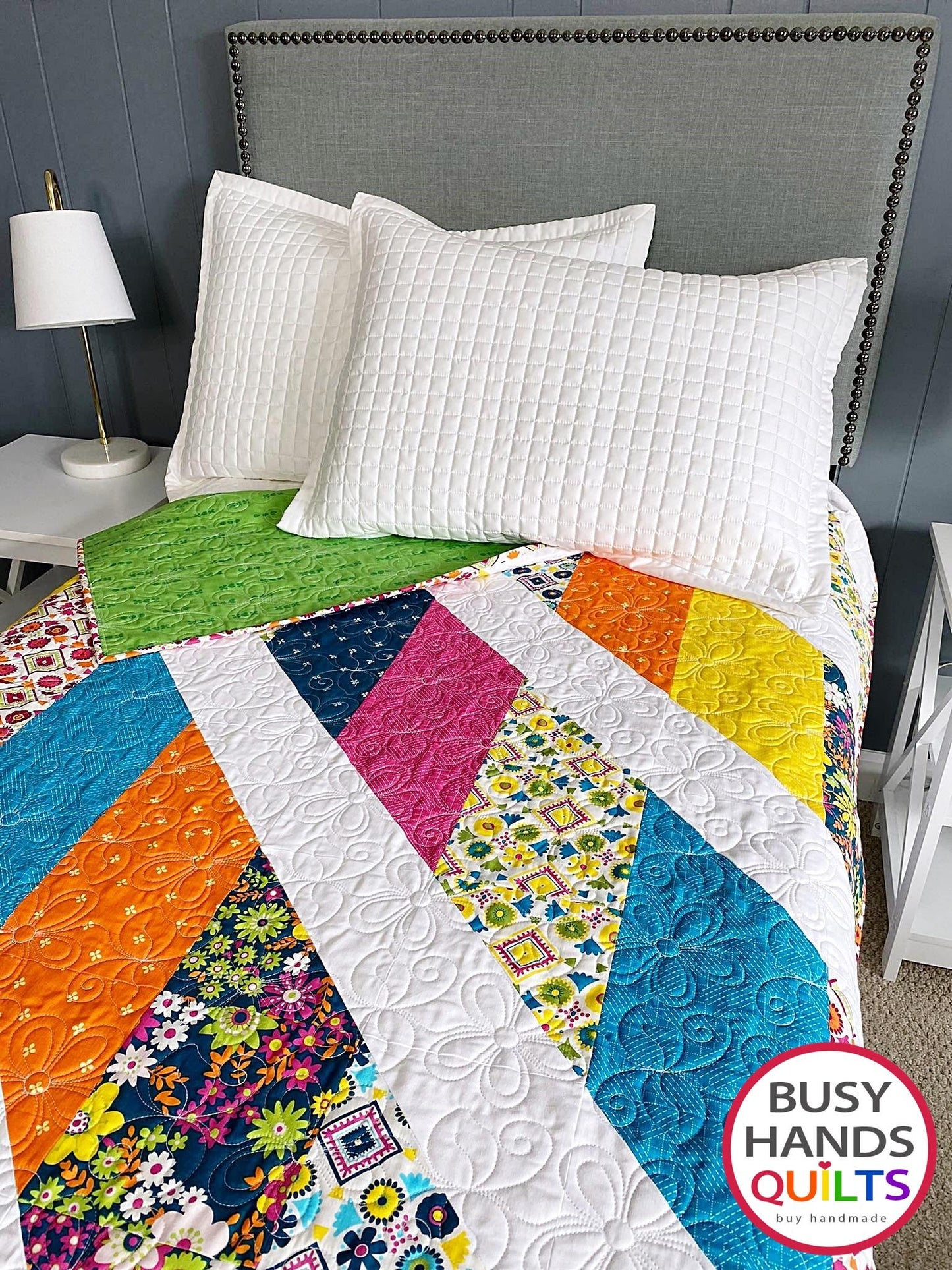 Handmade Journey Lap Quilt in Mini Fab