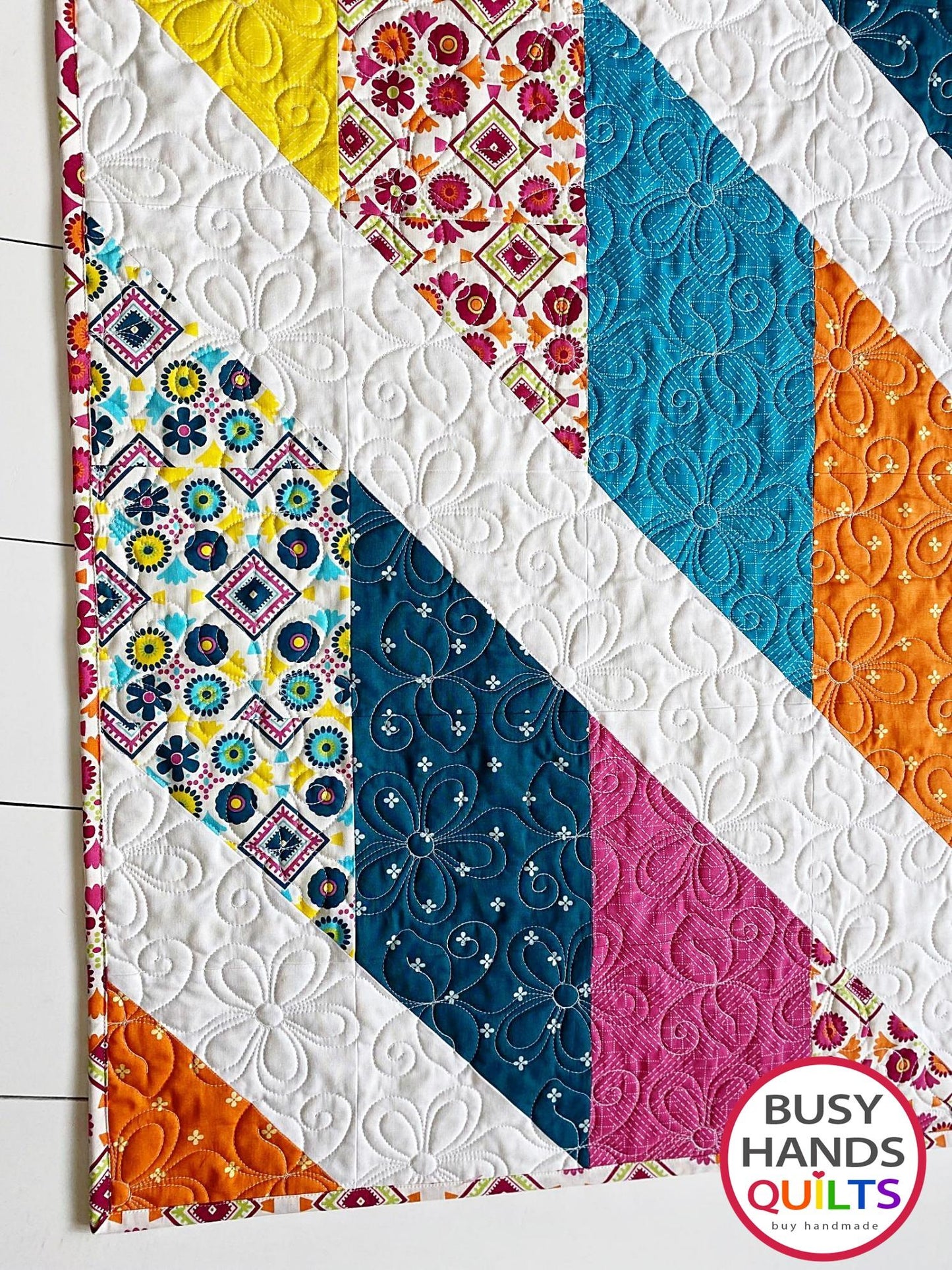 Handmade Journey Lap Quilt in Mini Fab