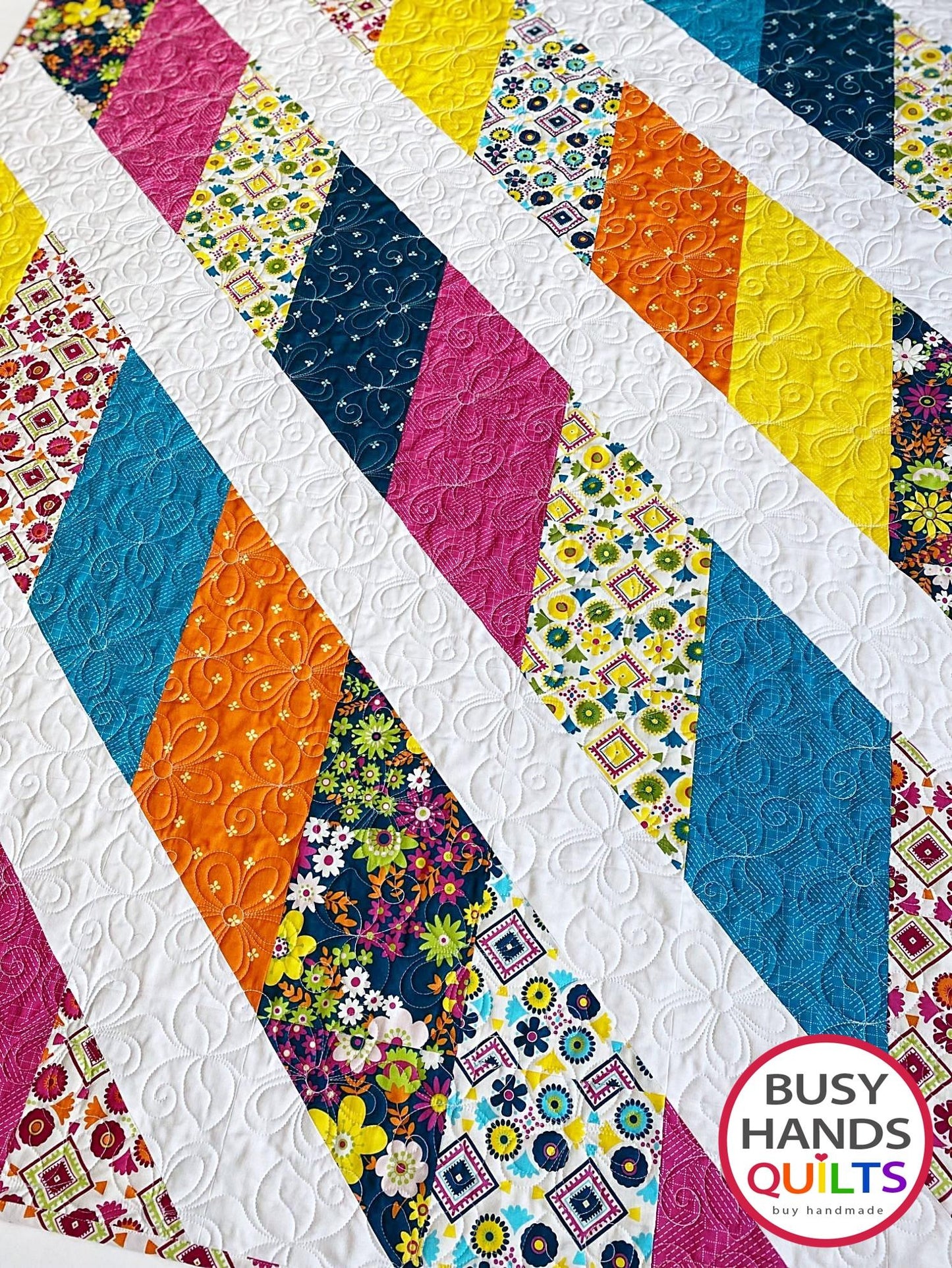 Handmade Journey Lap Quilt in Mini Fab