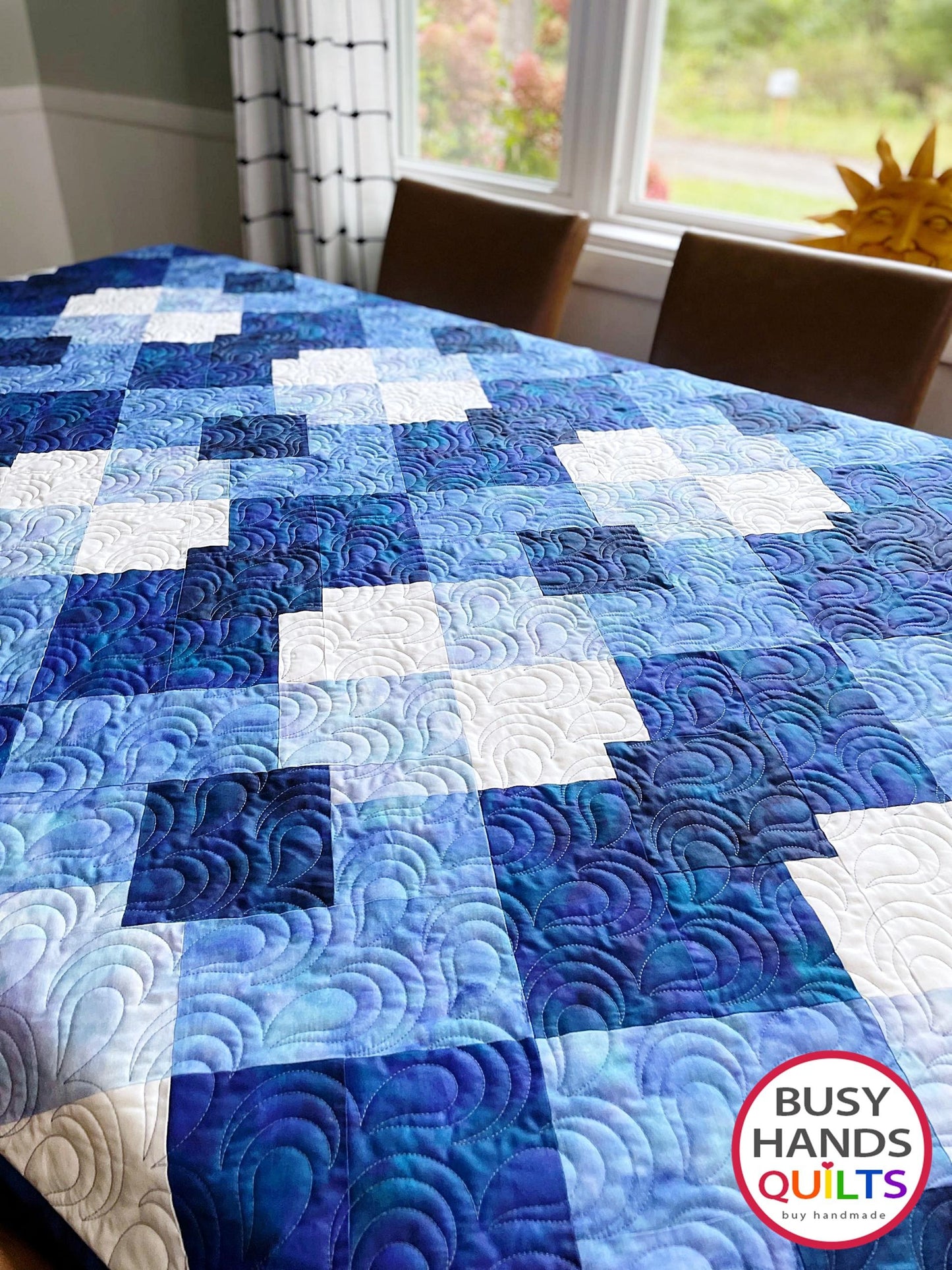 Precious Plaid Throw Quilt Kit in Watercolor Blues