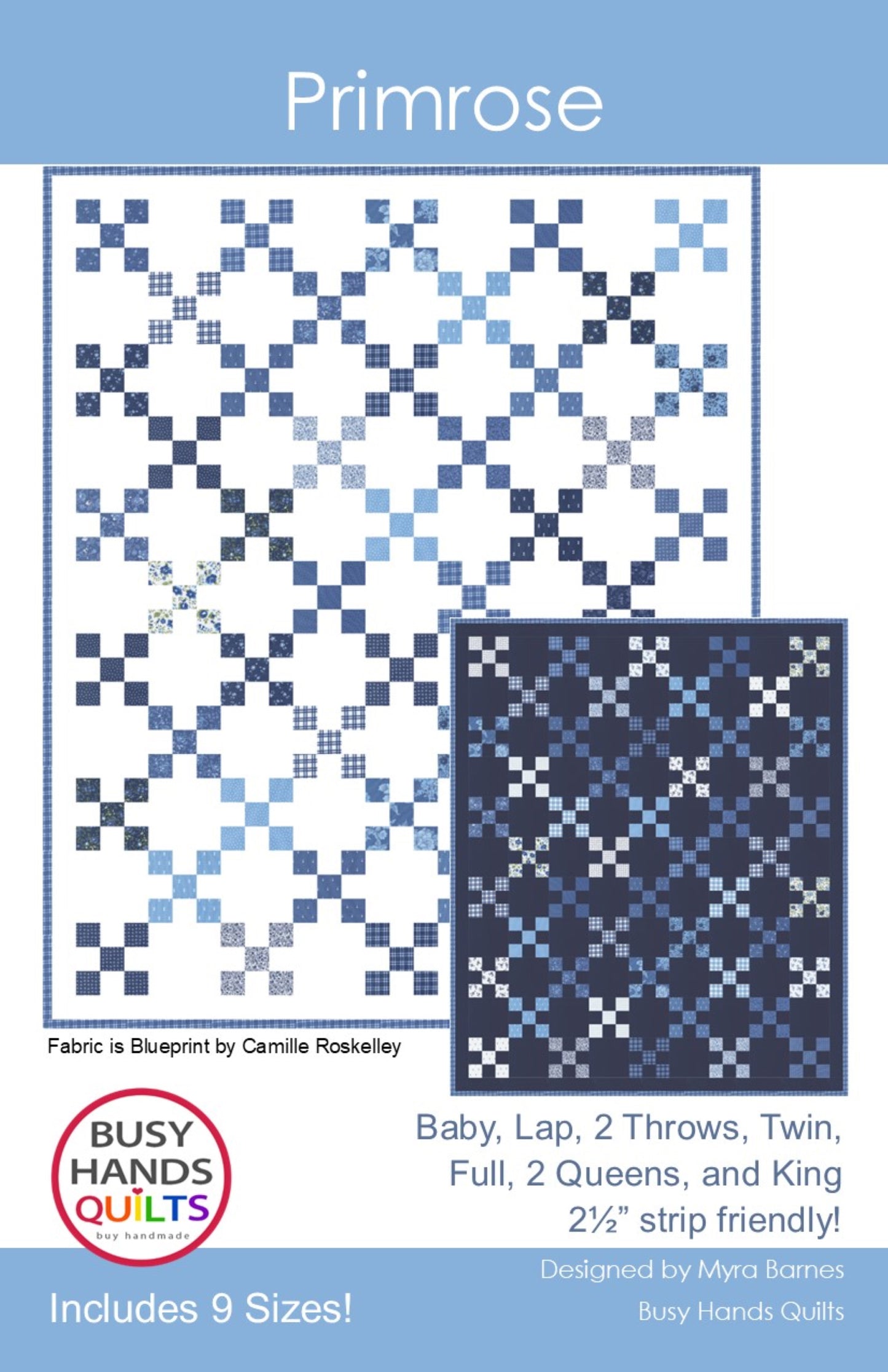 Primrose Quilt Pattern PRINTED