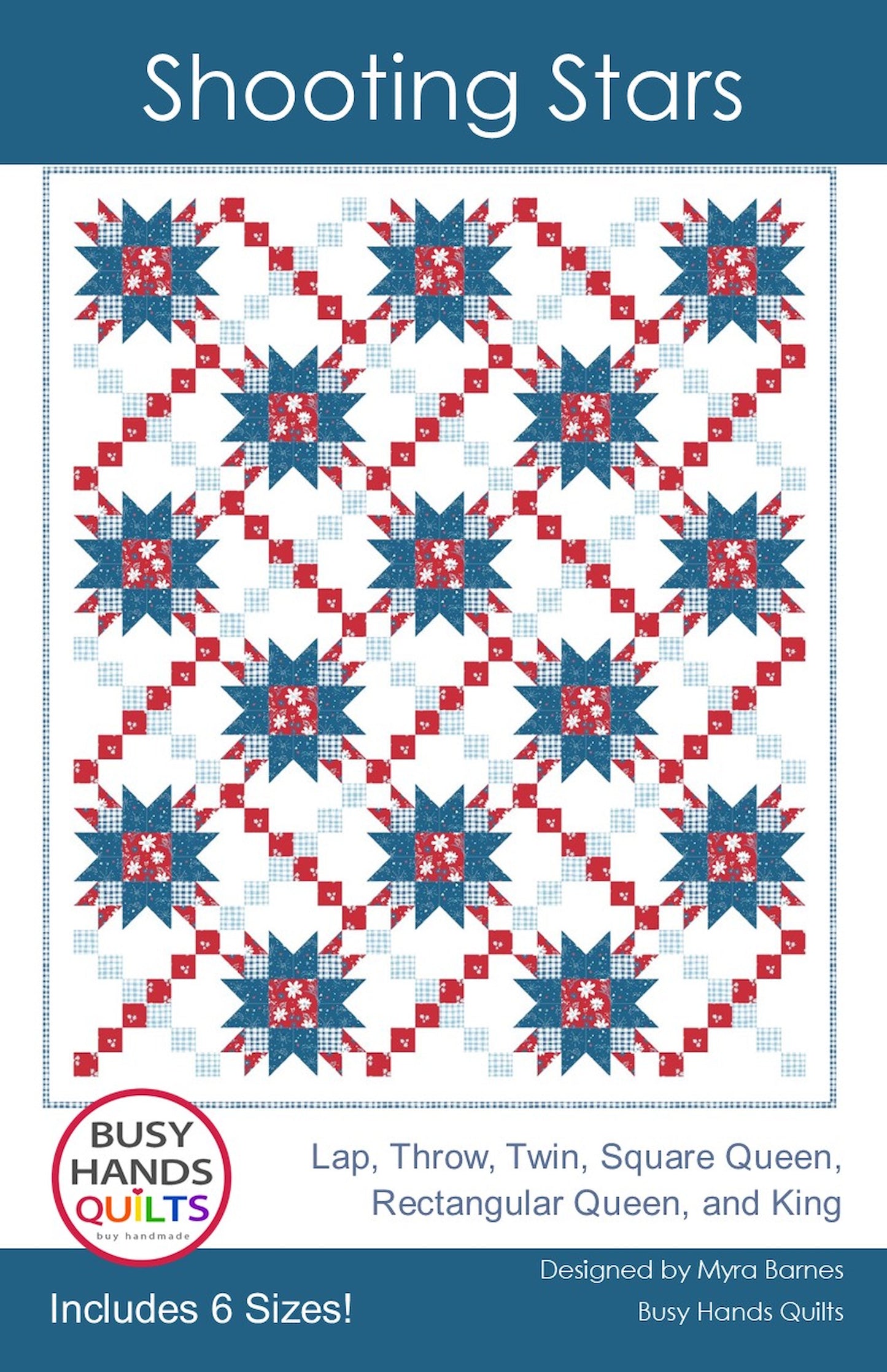 Shooting Stars Quilt Pattern PRINTED