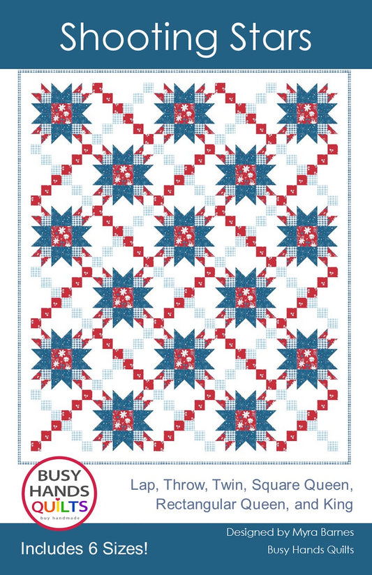 Shooting Stars Quilt Pattern PRINTED