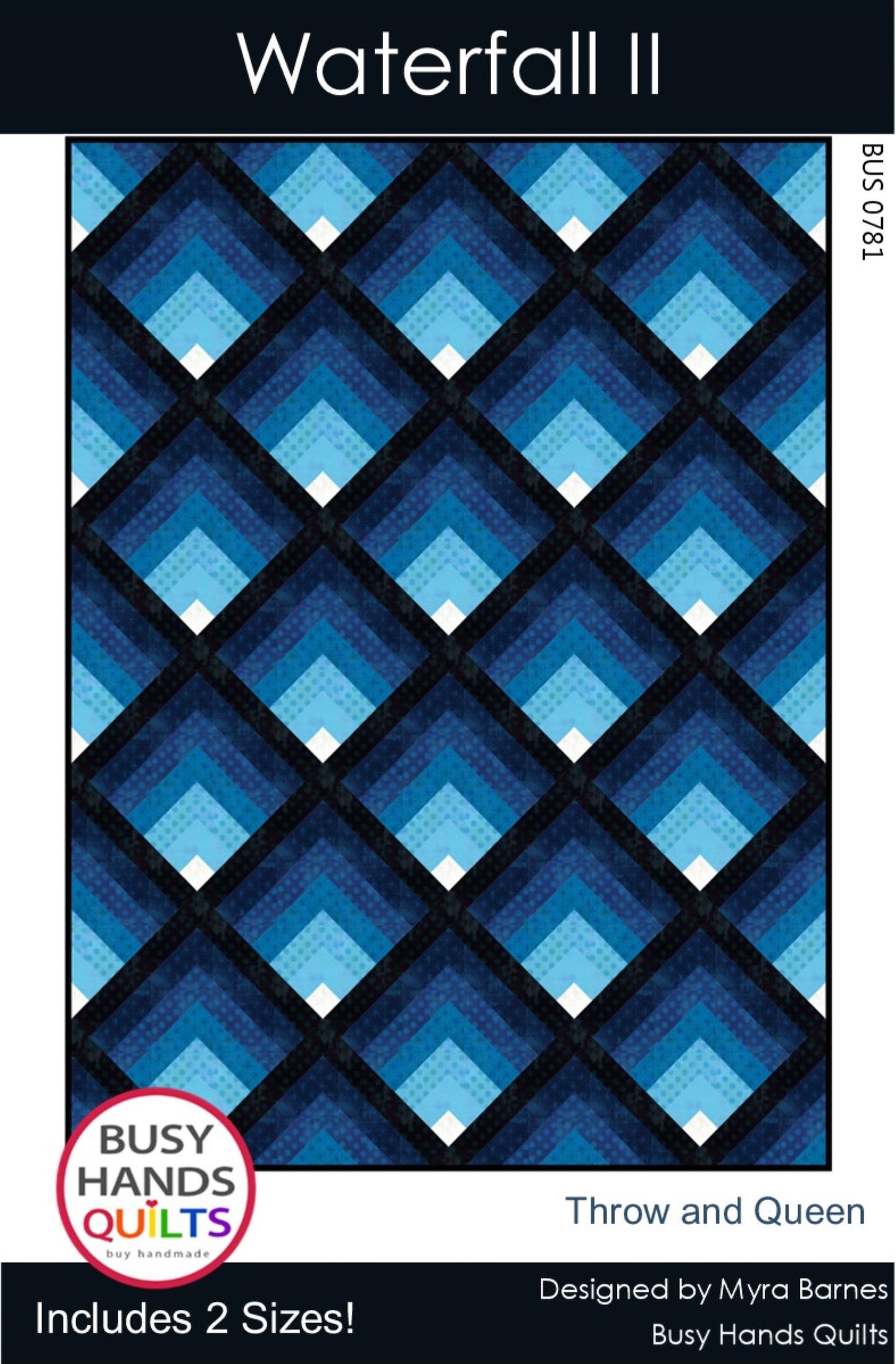 Waterfall II Quilt Pattern PRINTED