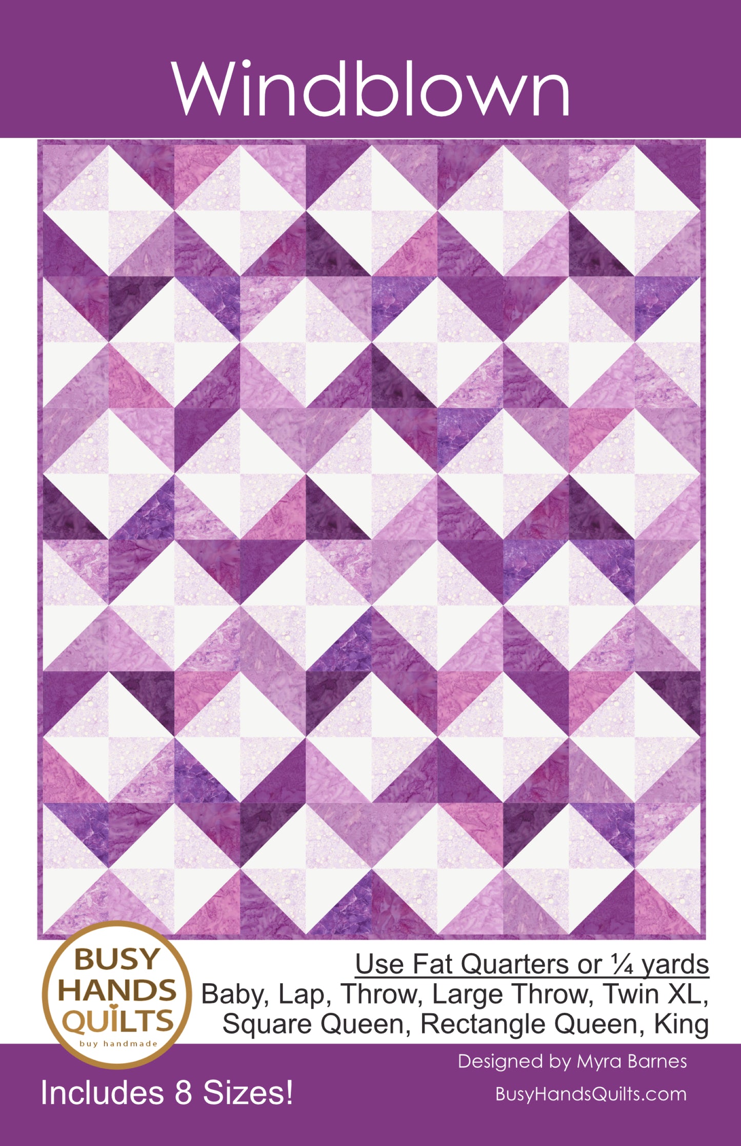 Windblown Quilt Pattern PRINTED