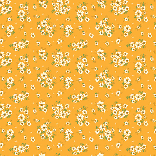 By the Half Yard - Daisies in Saffron from Autumn Afternoon for Riley Blake Designs C14872-SAFFRON