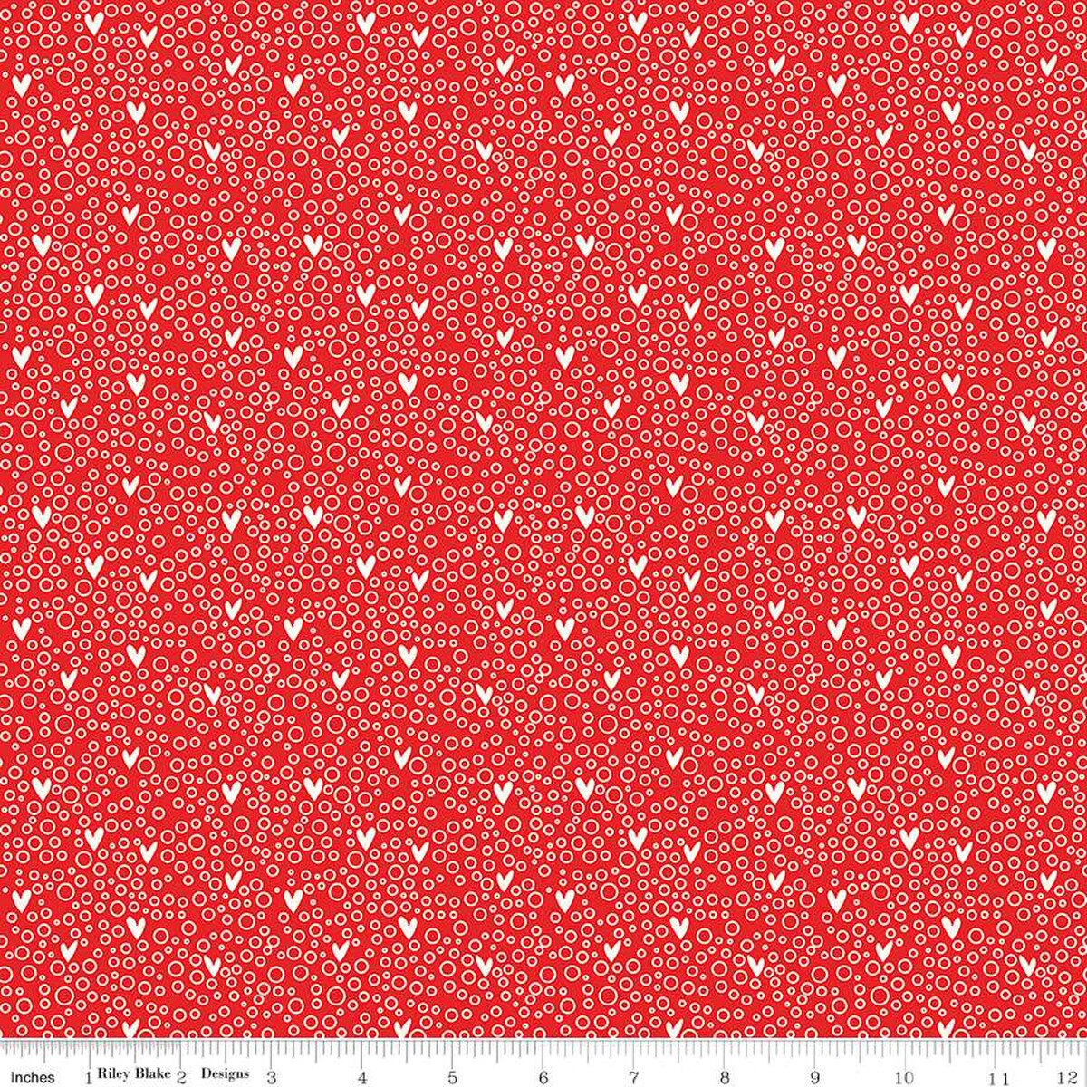 By the Half Yard - Dots in Red from You and Me by Riley Blake C1540-RED #518