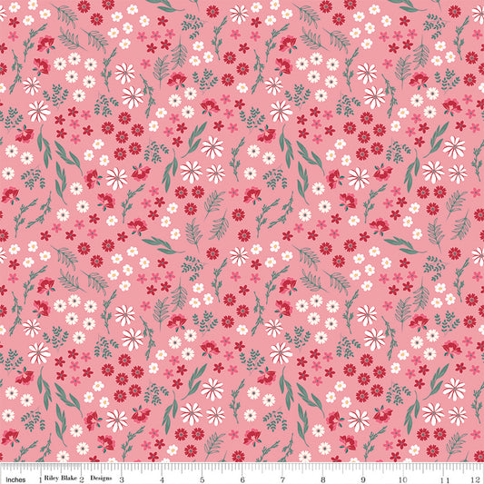 By the Half Yard - Bouquets in Peony from Berry Market by Riley Blake C15744-PEONY #414