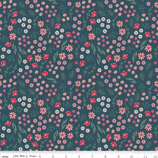 By the Half Yard - Bouquets in Stargazer from Berry Market by Riley Blake C15744-STARGAZER #411