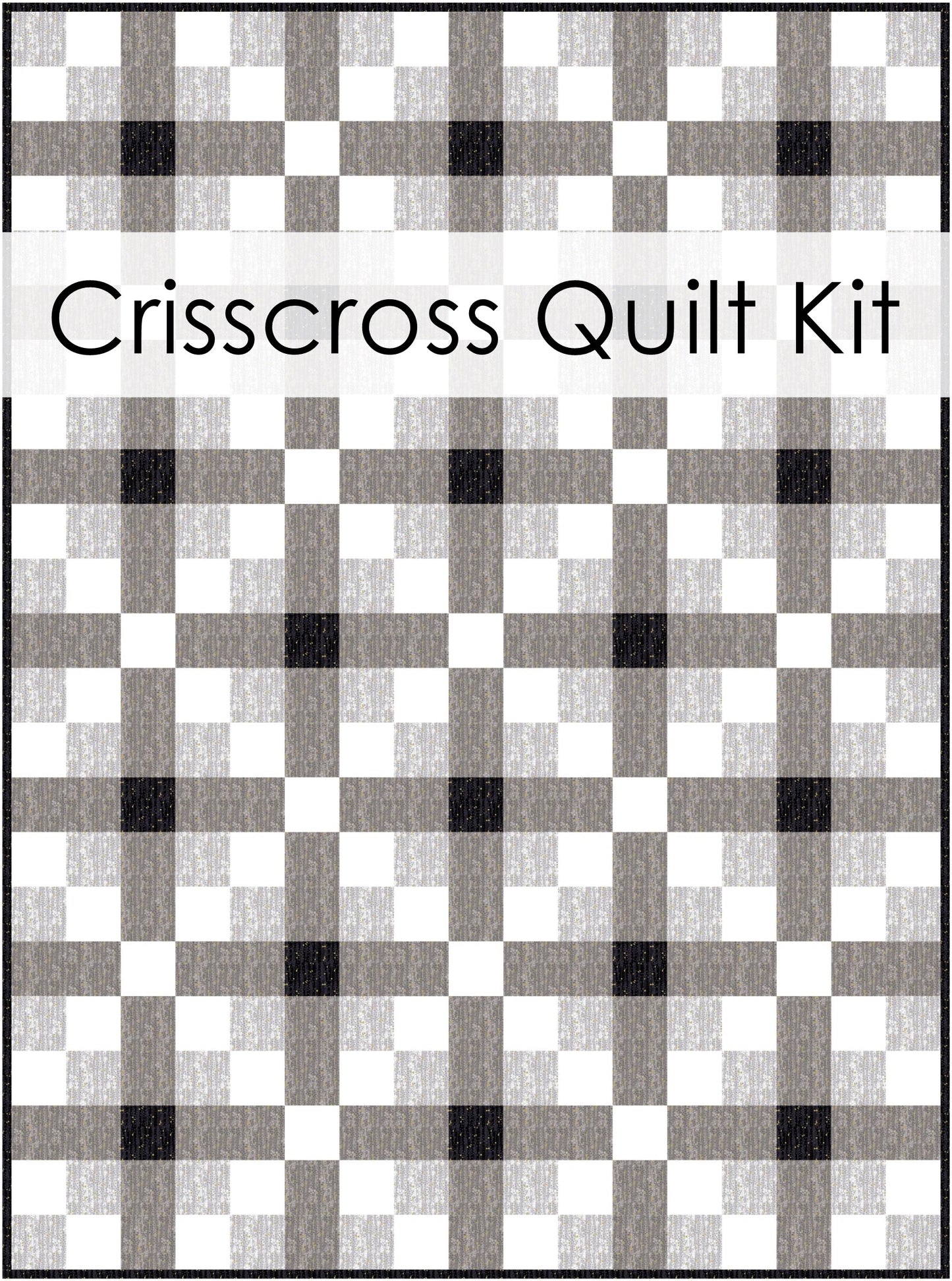 Crisscross Quilt Kit in Dewdrop - Throw Size