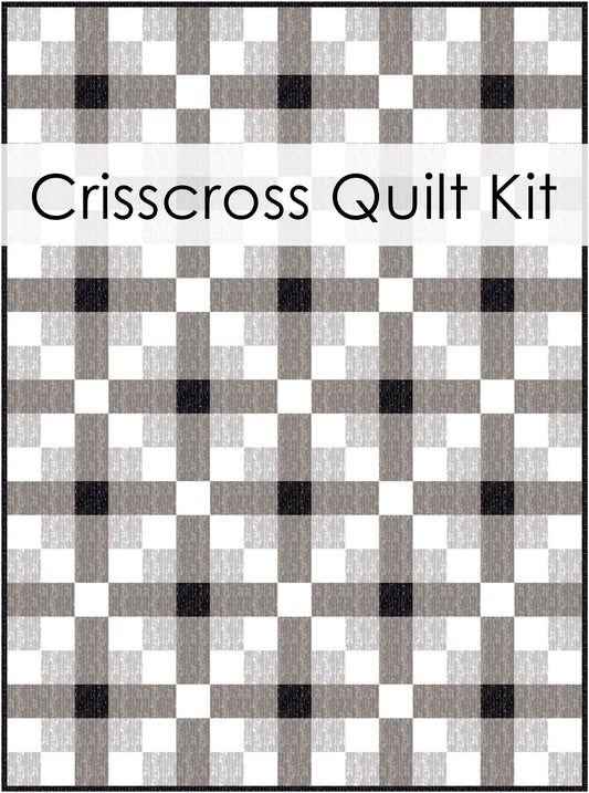 Crisscross Quilt Kit in Dewdrop - Throw Size