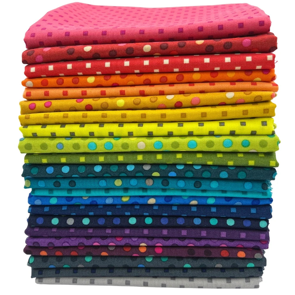 Dazzle Dots Fat Quarter Bundle by Christa Watson for Benartex Contempo 22 FQs FQDZDPK #322