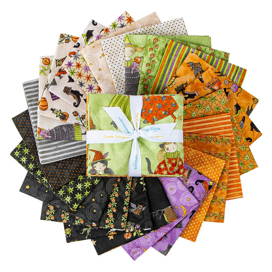 Ghoul Friends Fat Quarter Bundle 24 FQs by Teresa Kogut for Riley Blake FQ-16050-24 #350
