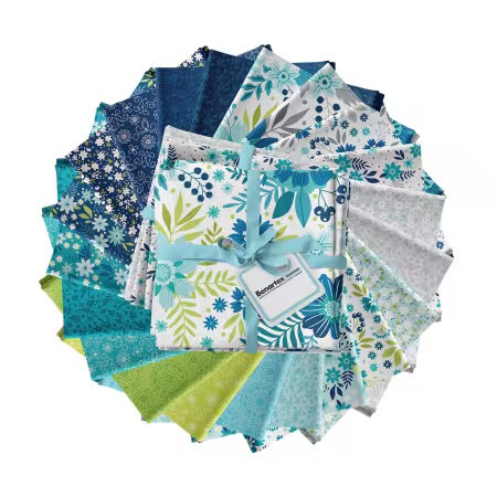 Among the Wildflowers II Fat Quarter Bundle 21 FQs by Shelley Cavanna for Benartex AWF25PK #354