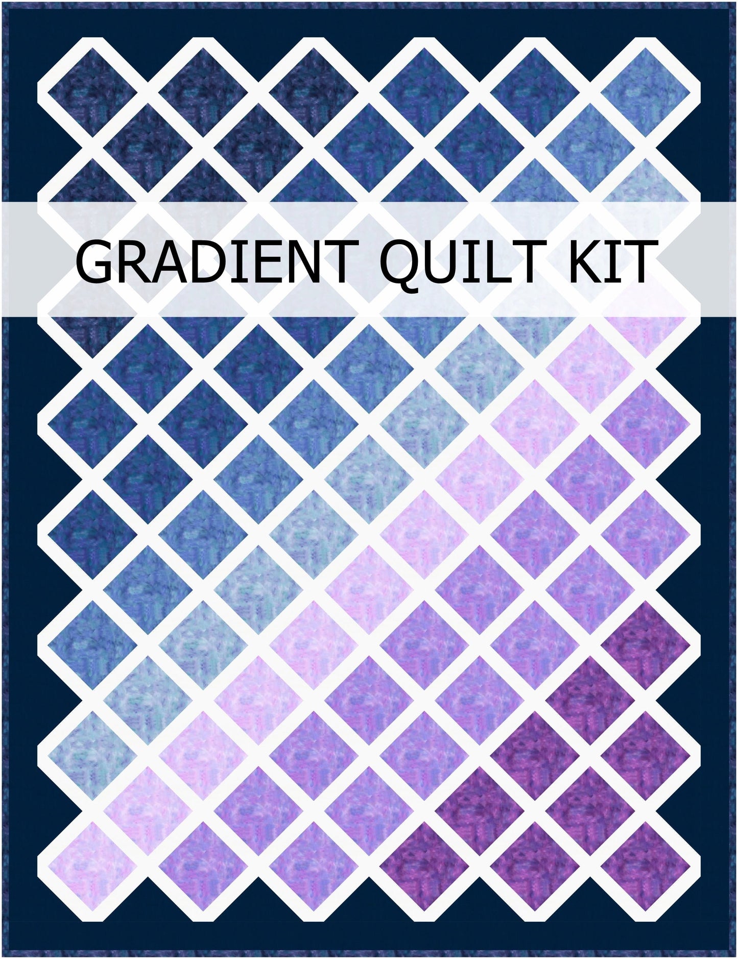 Gradient Quilt Kit in Watercolor - Throw Size