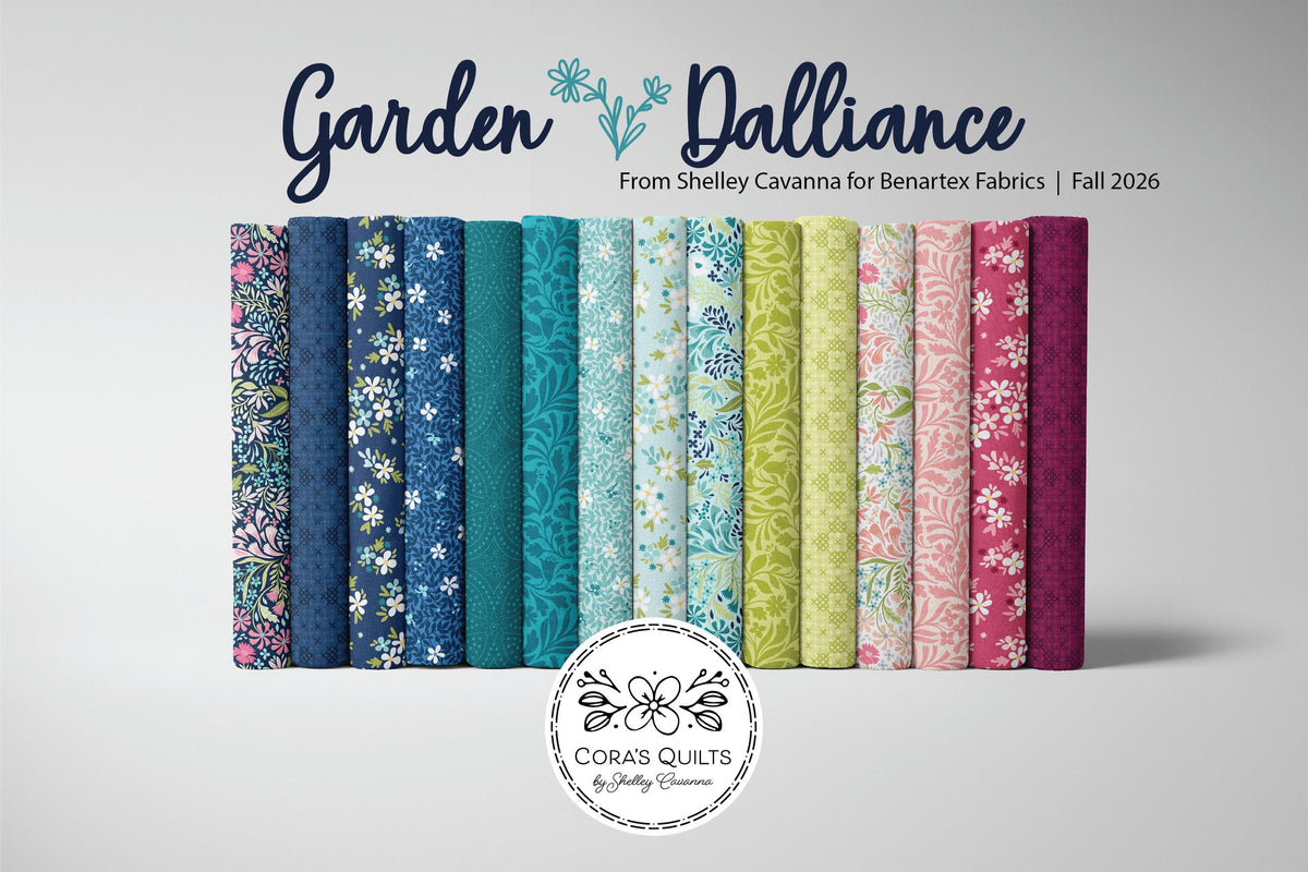 PREORDER Summer on the Porch Quilt Kit in Garden Dalliance - Makes TWIN or THROW