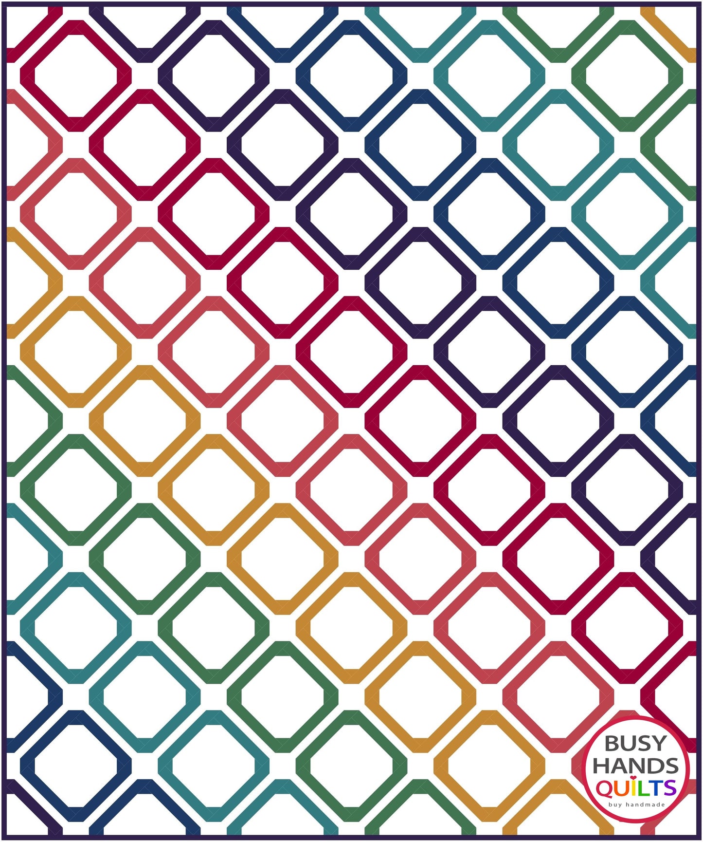 Gemstones Quilt Pattern PRINTED