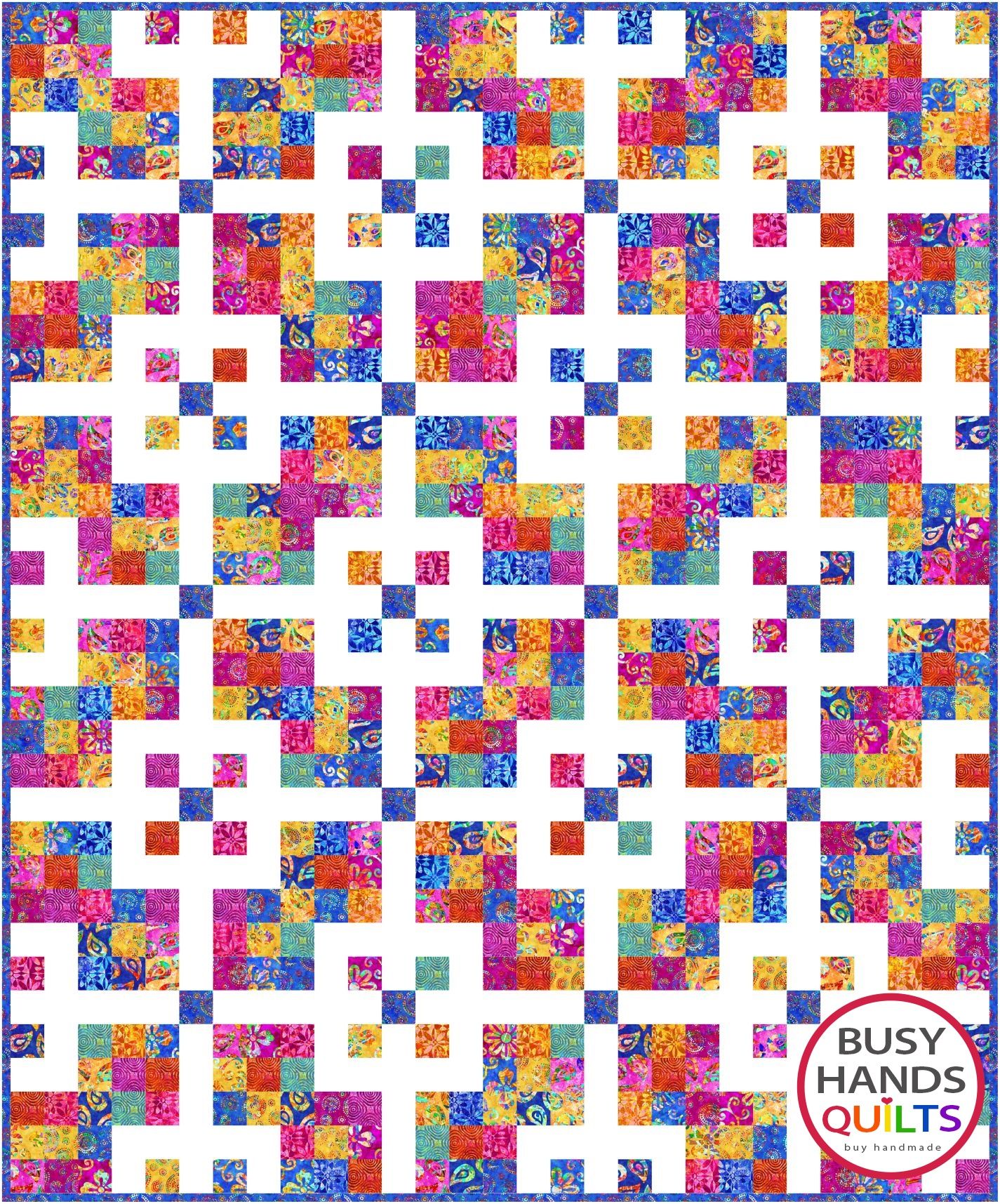 Grid Pop Quilt Pattern PDF DOWNLOAD