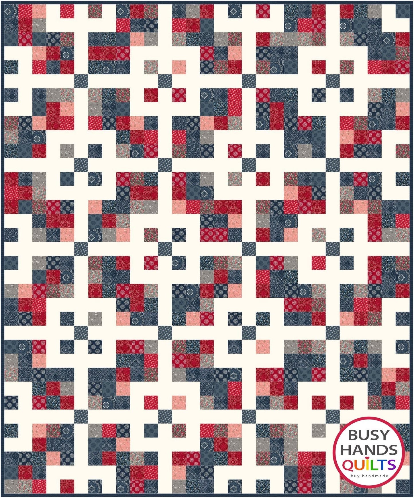 Grid Pop Quilt Pattern PDF DOWNLOAD