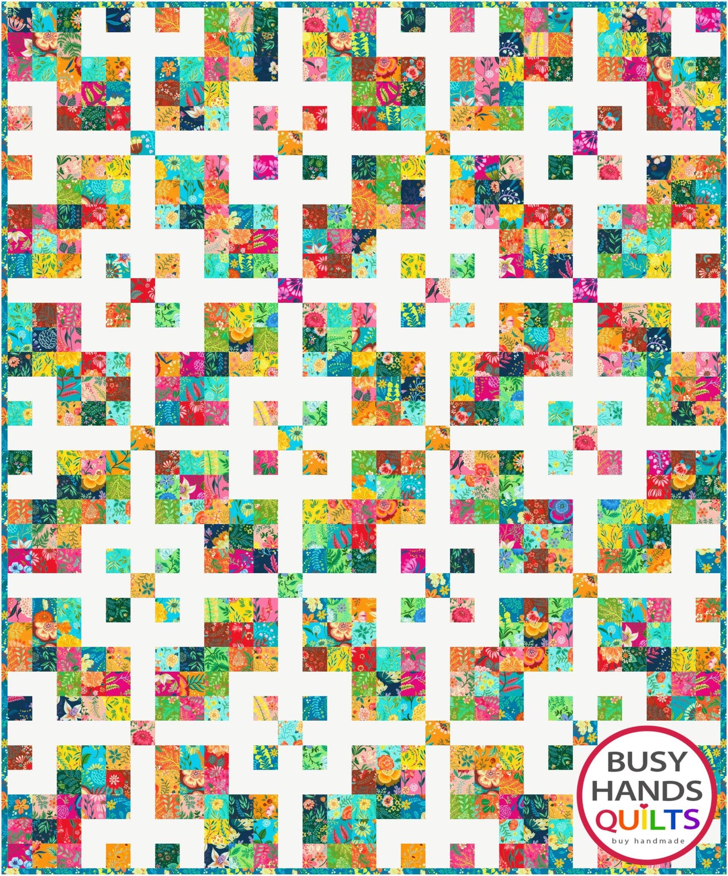 Grid Pop Quilt Pattern PDF DOWNLOAD
