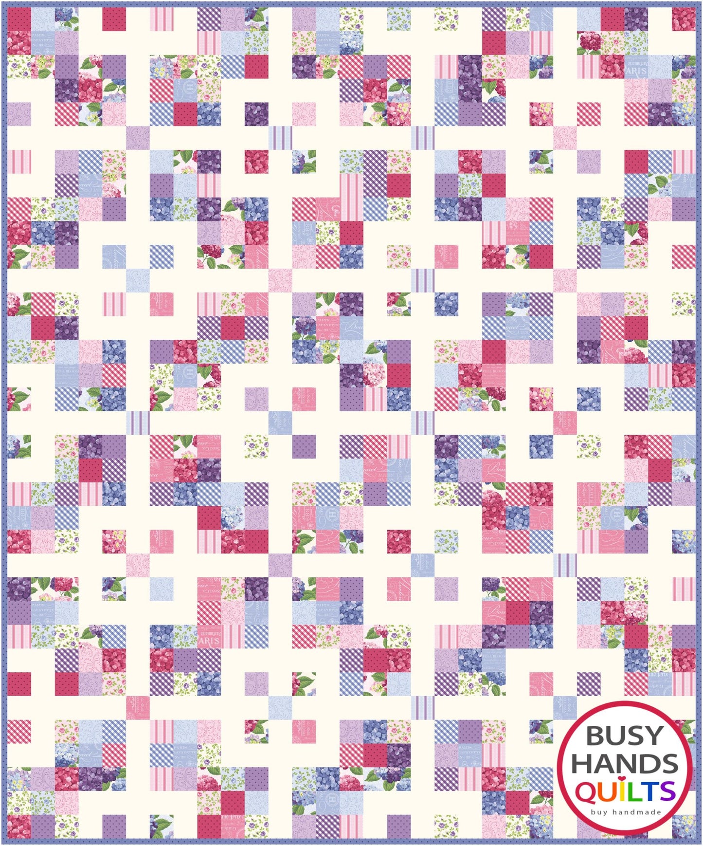 Grid Pop Quilt Pattern PDF DOWNLOAD
