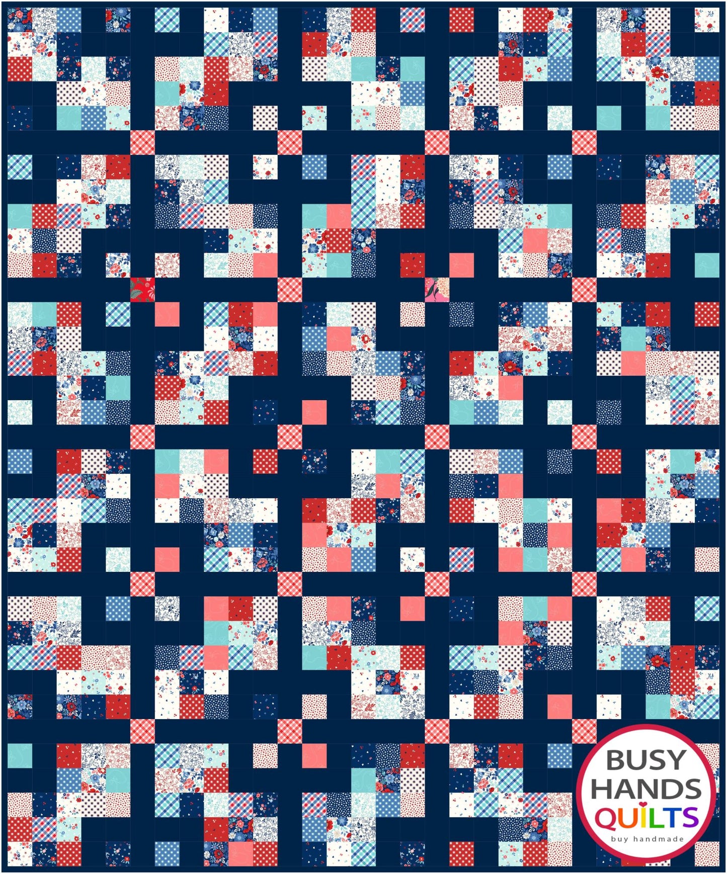 Grid Pop Quilt Pattern PDF DOWNLOAD