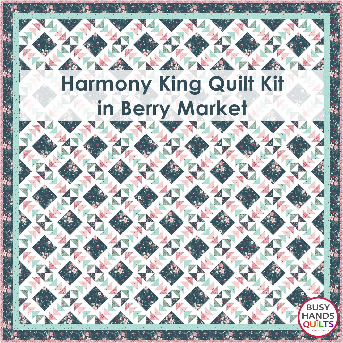 Harmony Quilt Kit in Berry Market - Your Choice of Size