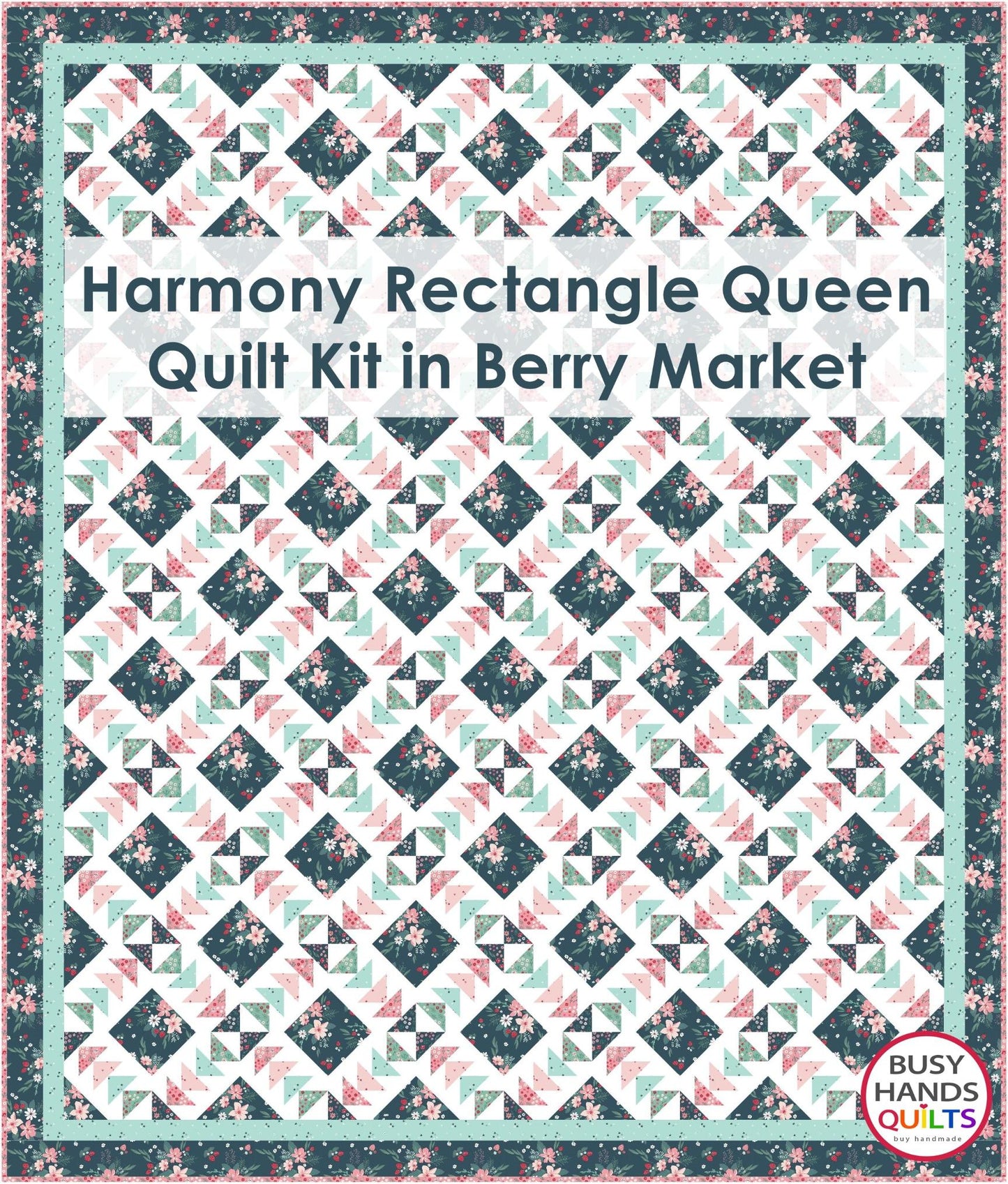 Harmony Quilt Kit in Berry Market - Your Choice of Size