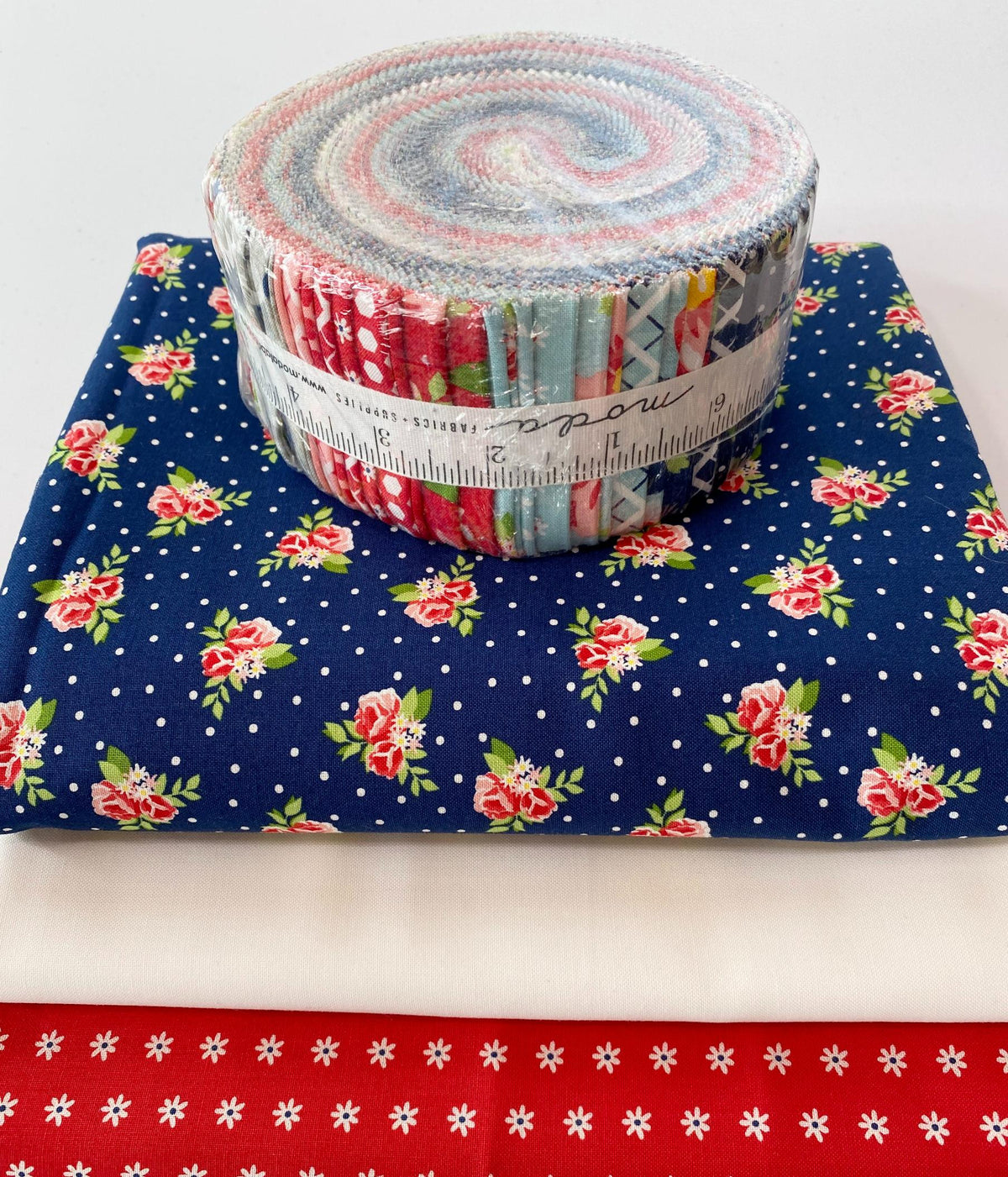 Gratitude THROW Quilt Kit in Berry Basket