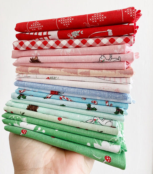 Christmas Fabric Fat Quarter Bundles - 19 FQs