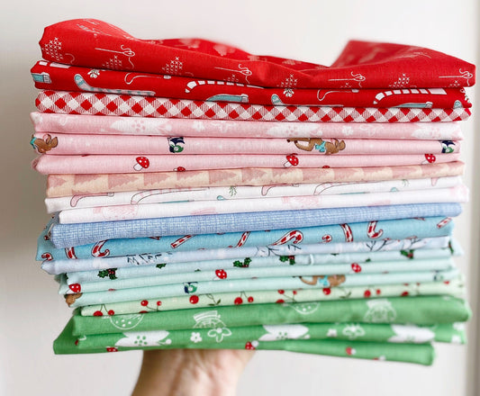 Christmas Fabric One Yard Bundles - 19 Prints