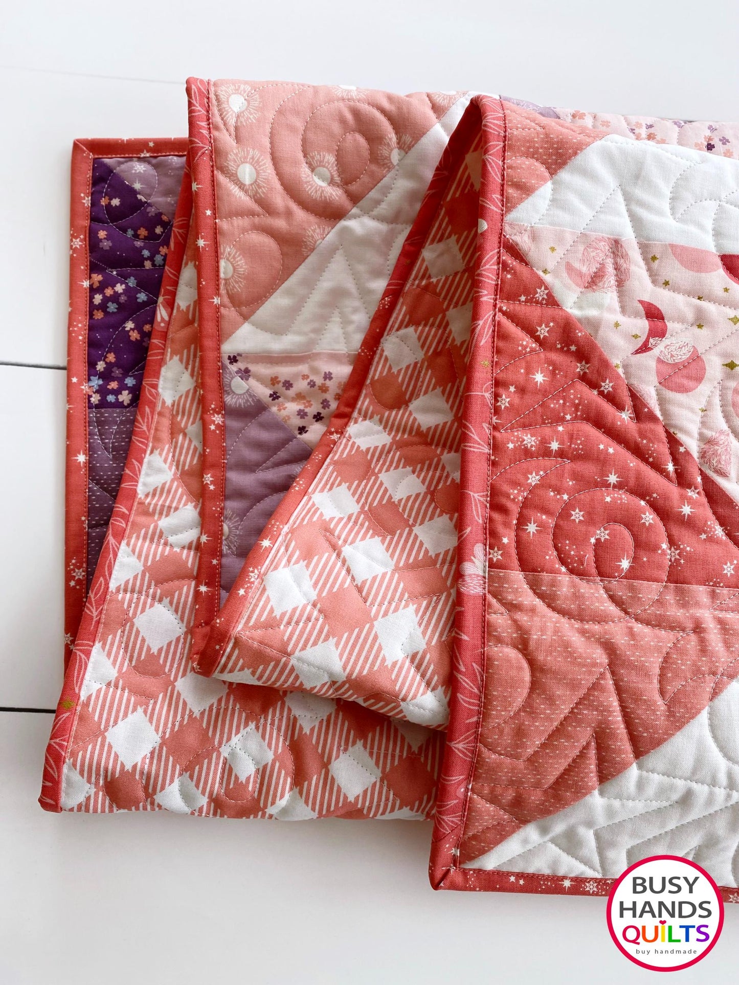 Handmade Horizon Throw Quilt in Moonchild