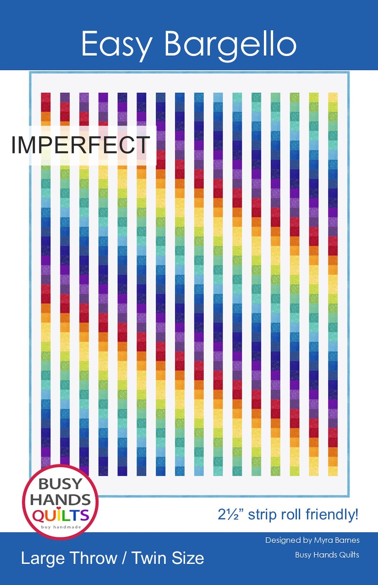 IMPERFECT Easy Bargello Quilt Pattern PRINTED