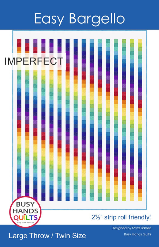 IMPERFECT Easy Bargello Quilt Pattern PRINTED