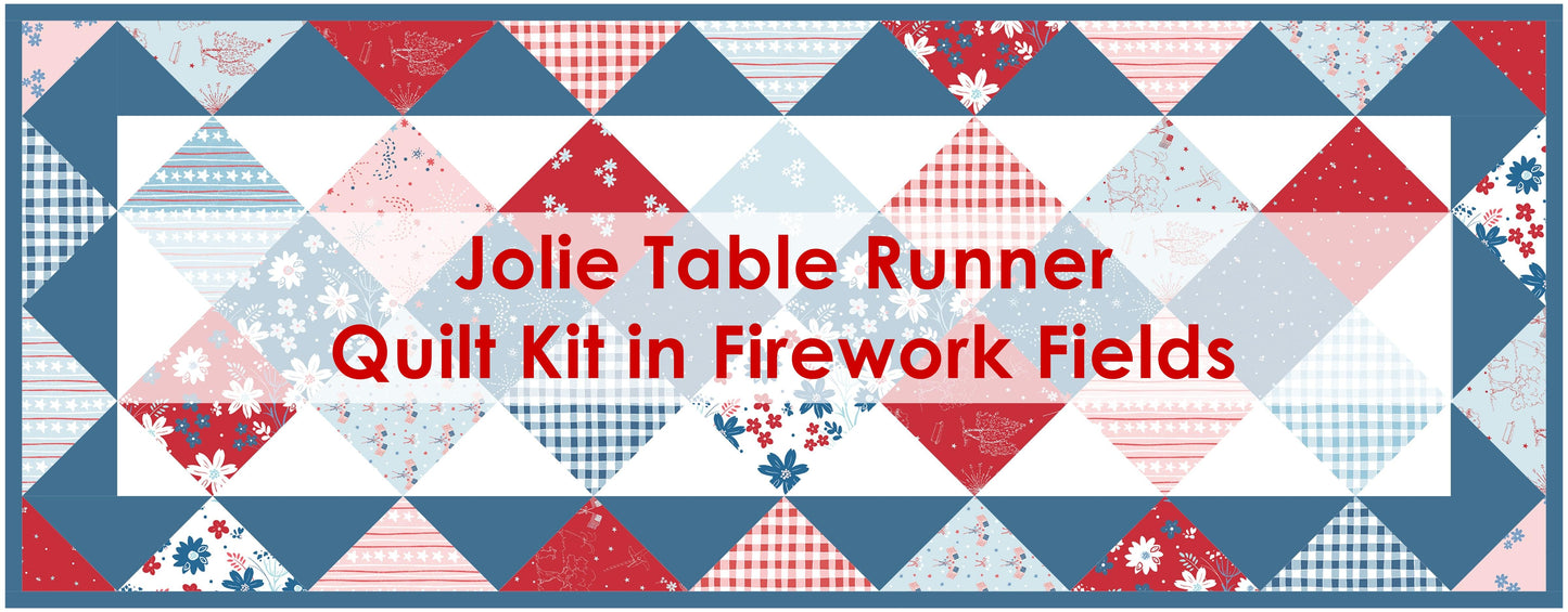 Jolie Table Runner Quilt Kit in Firework Fields