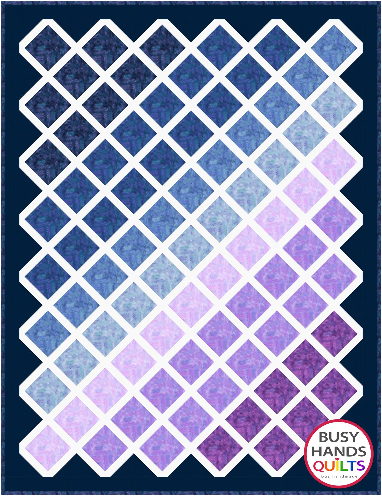 Gradient Quilt Pattern PRINTED