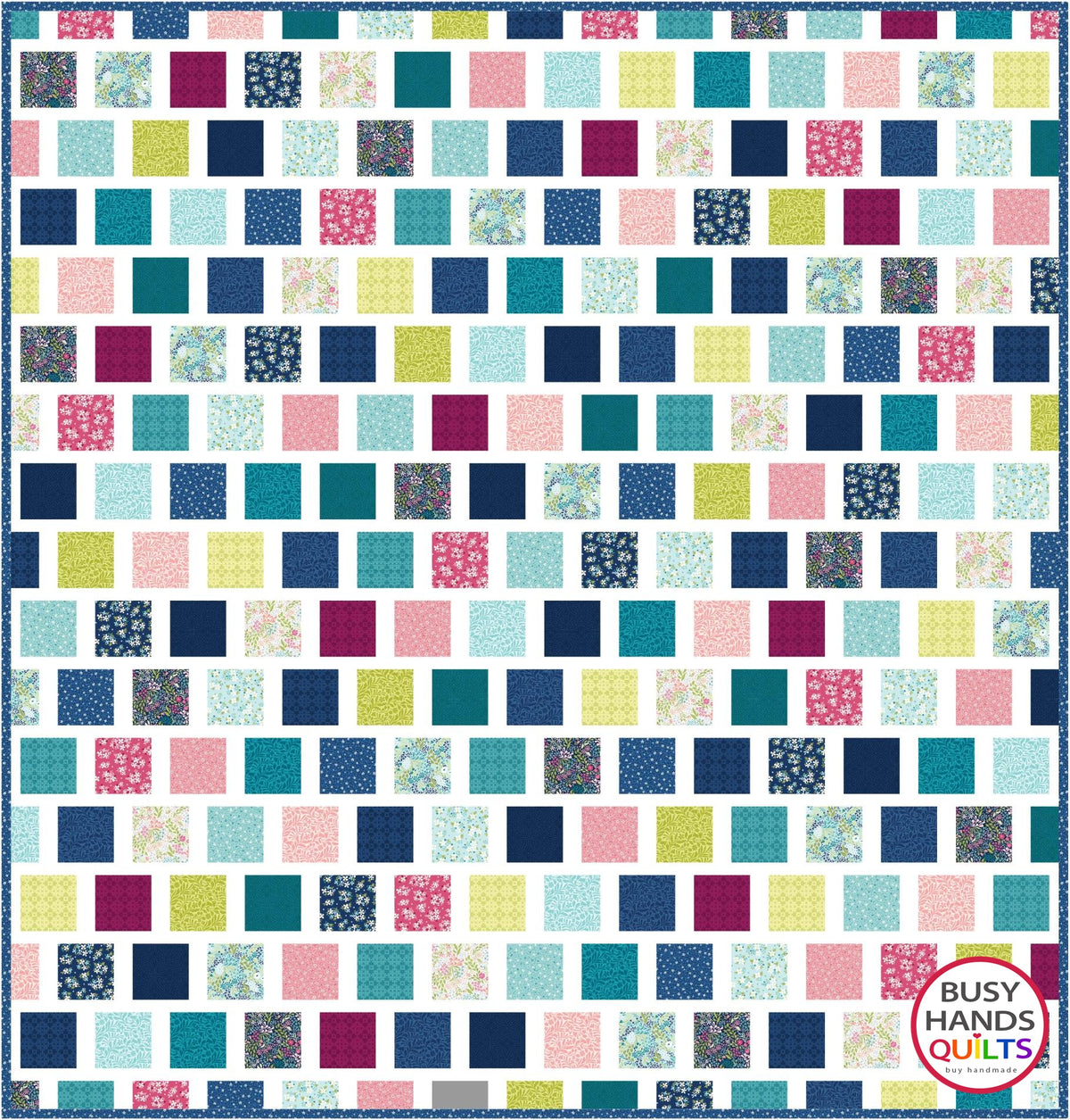 Market Square TWIN OR FULL Quilt Kit in Garden Dalliance